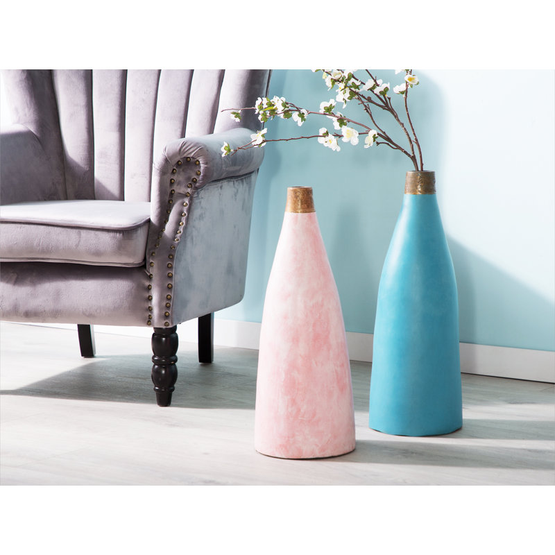 Rosie Ceramic Floor Vase, Pink