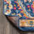 Lathan Bohemian FLAIR Boho Vintage Medallion Blue/Multi Rug-609767671