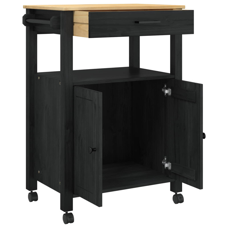 Solid Wood Bar Cart