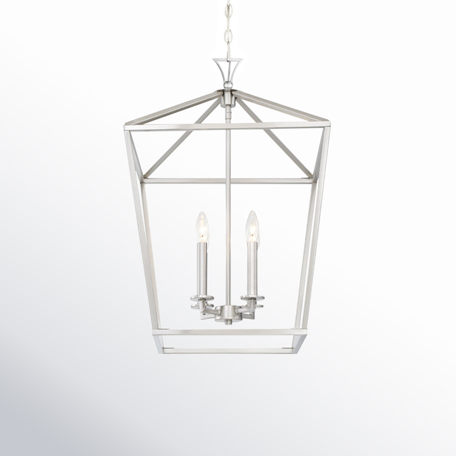 Hastings 4-Light Chandelier, Satin Nickel