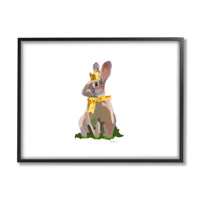 «Royal Bunny with Crown» par Amelia Noyes, reproduction d'art sur toile