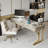 55.12" Rectangular Sintered Stone Desktop Desk