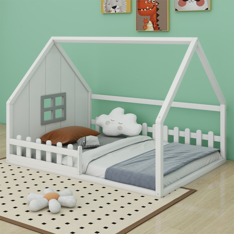 Lit plateforme Meave, Blanc