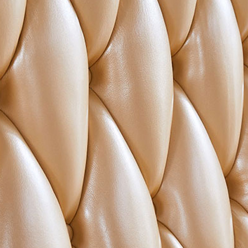 Canapé en cuir véritable de style européen 110,2 po