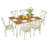 Deral 6 - Person Country Rectangular Solid Wood Dining Set-1431796532-1439732395