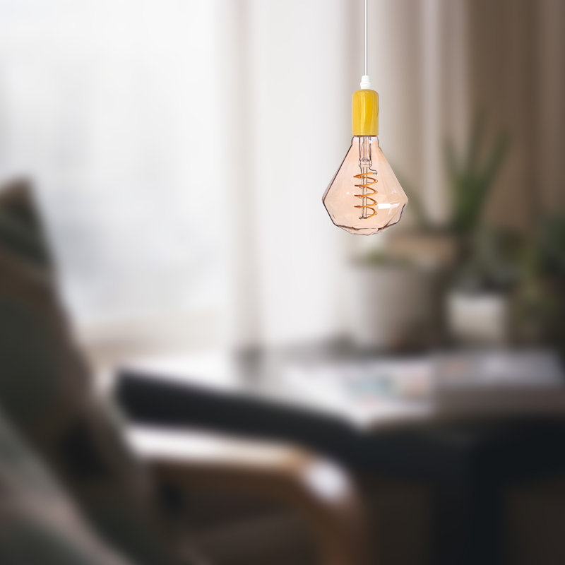 Lougens 1 - Light Yellow Single Pendant