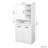 Laundry Cabinet With Doors And Shelf, Tilt-Out Laundry Hamper, Multiple Storage Space, Freestanding Style, Open Shelve, Adjustable Shelf