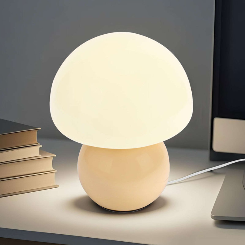 Mushroom Lamp Table Lamp for Bedrooms, Desk Bedside Small Lamps for Living Room Night Stands