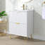 Ensemble de meuble-lavabo simple blanc 24 po-431050207