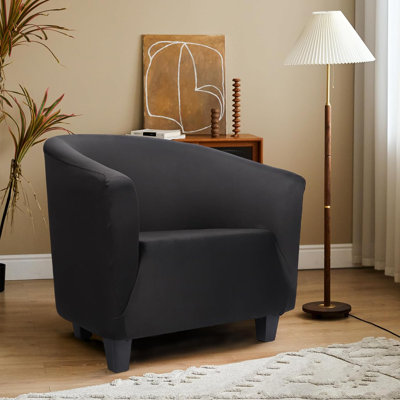 Housse de chaise de baignoire haute extensible - Housse en polyester épais et doux pour la protection des meubles de club et de fauteuil