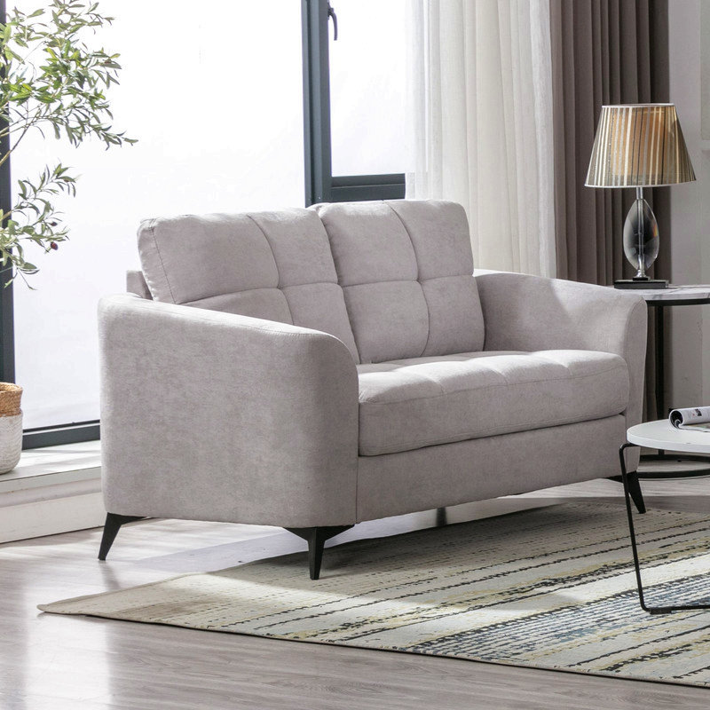 Causeuse en tissu 60 po, Grey