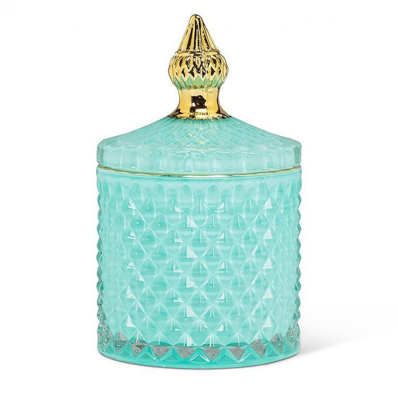 Pot couvert matelassé, Turquoise