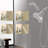 9-Inch Rainfall Shower Combo With 7-Spray Chrome Handheld – Single-Function Overhead + Multi-Spray Flexibility