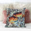 Coussin décoratif intérieur floral 26 "X 26" Indigo-105621153