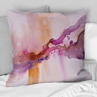 Coussin décoratif Eruption Of Raspberry Blush Joy II - Abstract