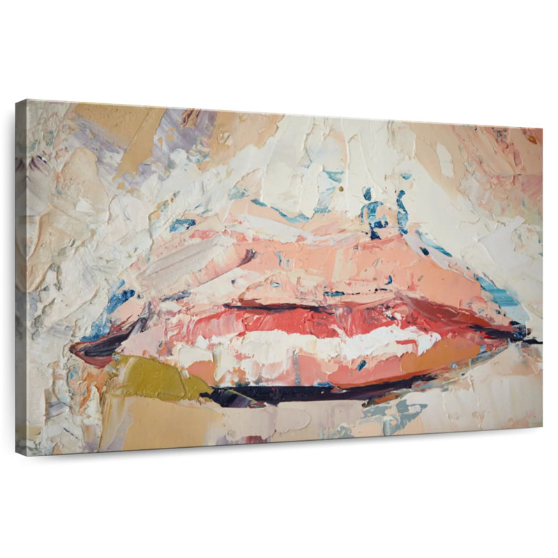 Shuttleworth Abstract Lips, 26" H x 39" W