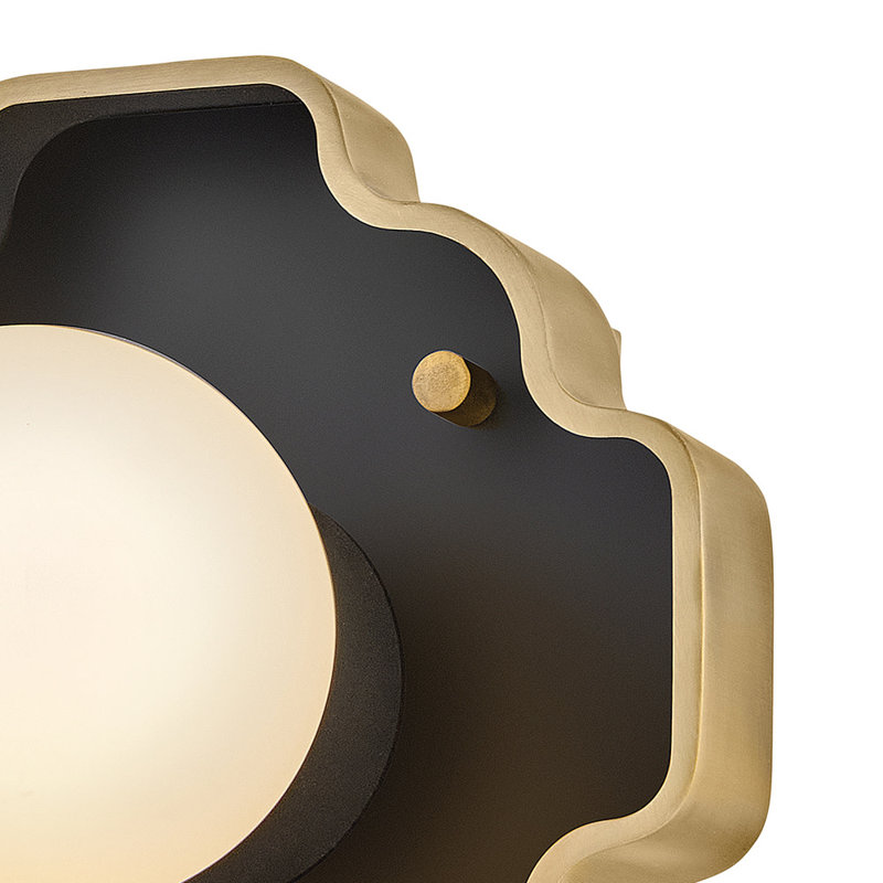 Petite applique murale simple Hinkley Howe, Noir