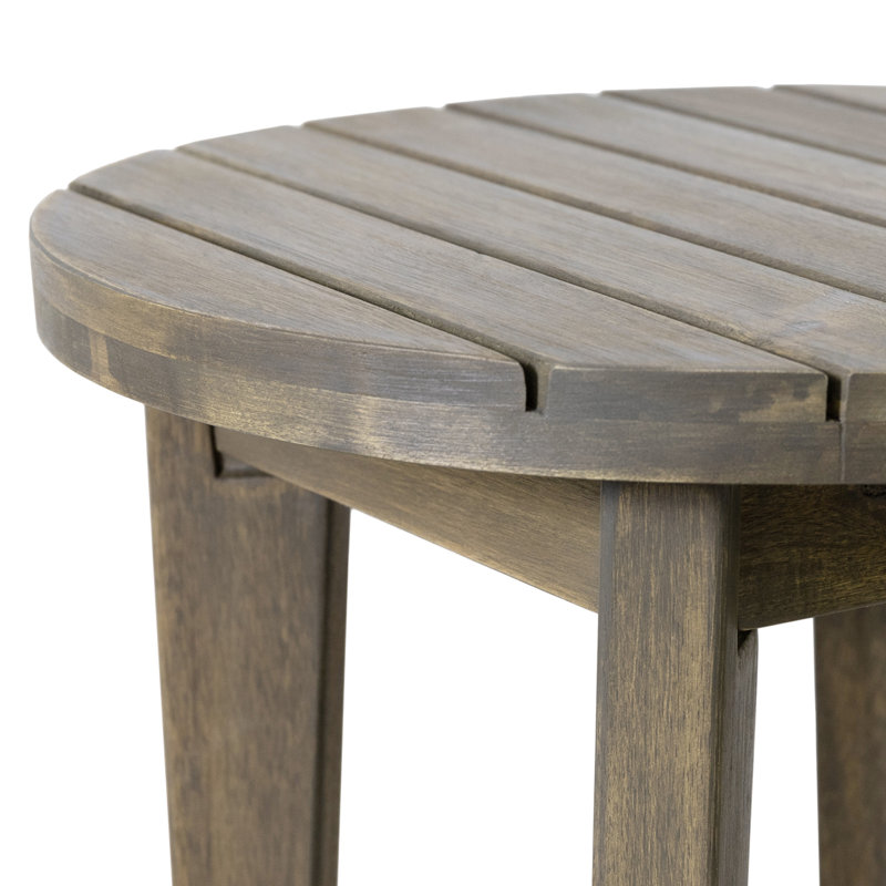 Table d'appoint 16 po Rustic, Gris