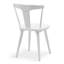 Chaise en bois massif Brannagh avec dossier en forme de Y de 19,3 po de largeur et de style scandinave moderne-836481025