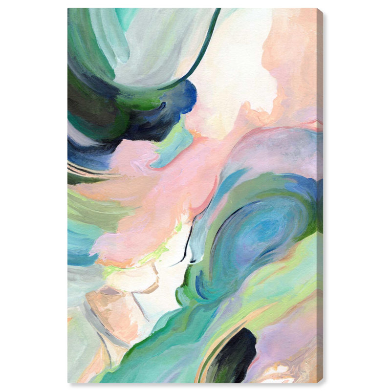 The Dreamer part I Canvas Colourful Abstracts by Art Remedy, 54" H x 36" W, Wrapped Canvas