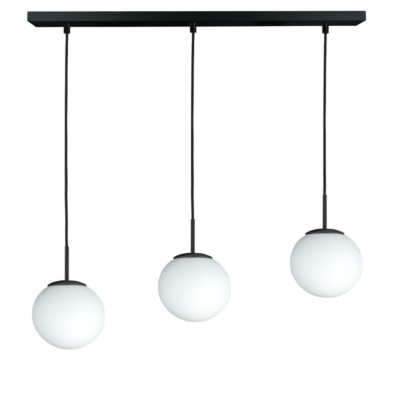 Bosie - Light Matte Black Pendant, 3