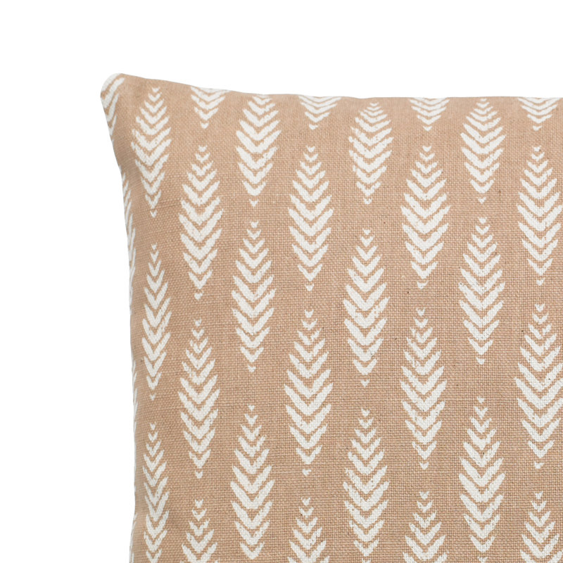Housse et insert de coussin rectangulaire Oakland, Brun clair, 14 po x 48 po