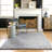 Okan Solid Shag Power Loom Performance Gray Rug-1235591831