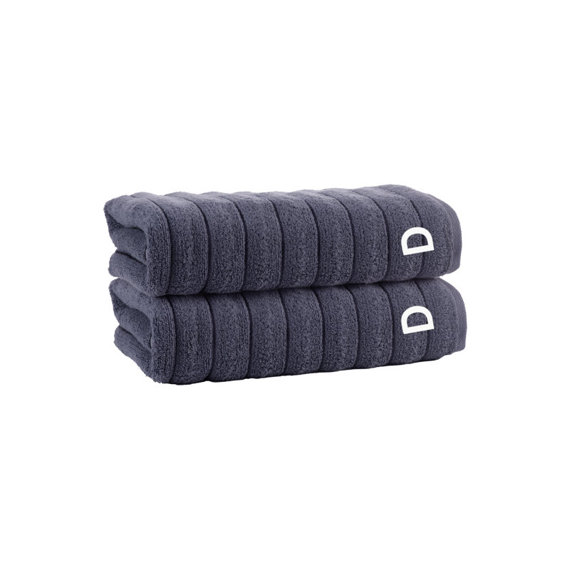 Brooks Brothers Vague 3 pcs Towel Set, Anthracite, D