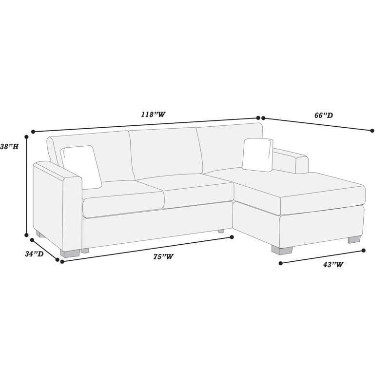 Ensemble modulaire réversible en fourrure de velours Jumbo, Velours côtelé onyx
