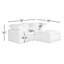 Canapé modulaire en tissu performance 3 pièces Armand-683915122