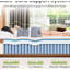 Grand matelas de 14 pouces avec mousse viscoélastique gélifiée et ressorts ensachés pour rafraîchir le lit de la chambre