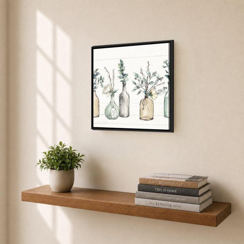«Modern Farmhouse I 2» par Anne Tavoletti - Impression sur toile, Noir