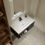Meuble-lavabo mural avec lavabo en céramique et porte à fermeture en douceur-1963594504