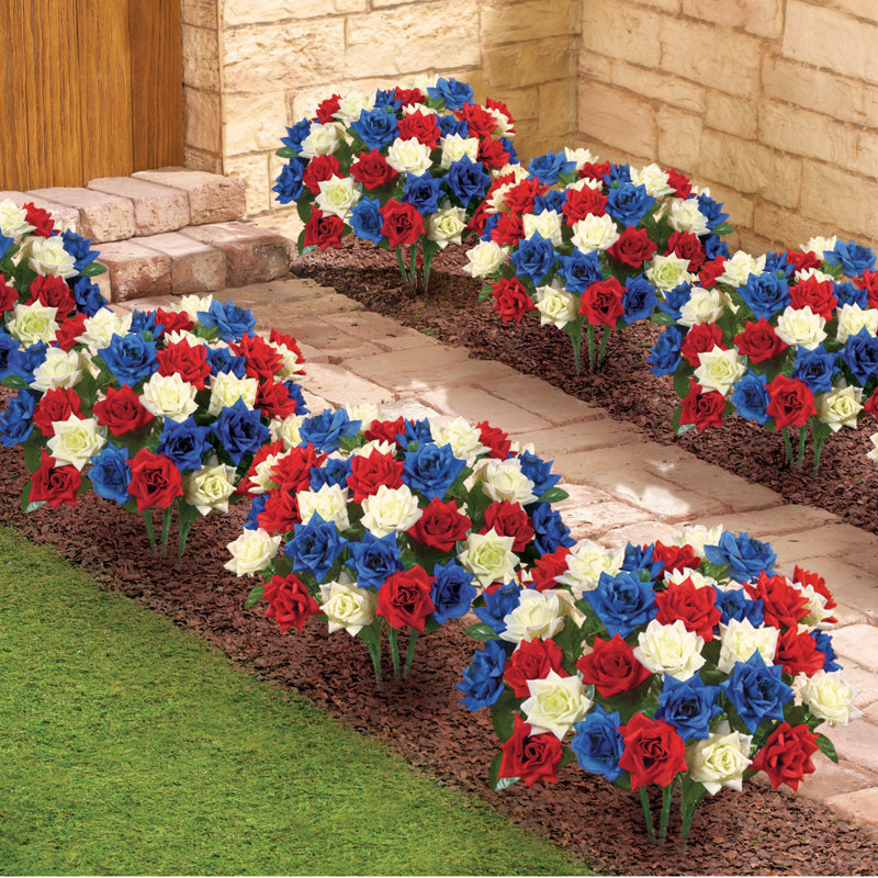 Faux rosiers patriotiques