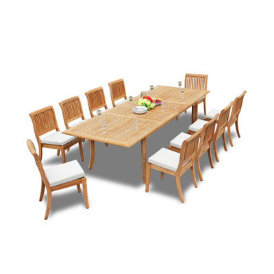 Arbor Outdoor 11 - Piece Teak Dining Set