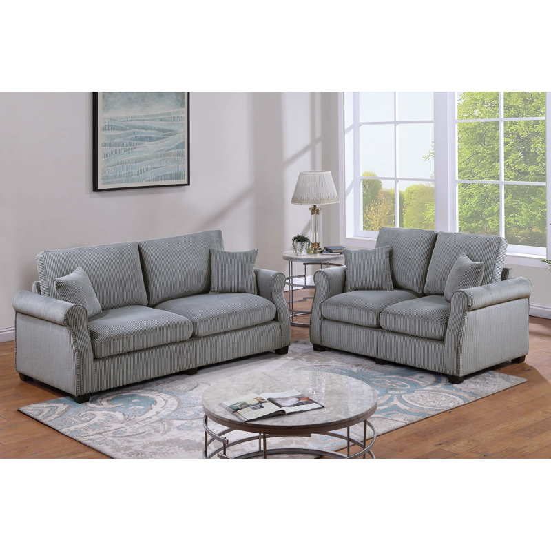 Lorelle 2-Piece Sofa Set, Fog
