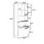 Armoire de salle de bain avec tablettes de rangement et tiroirs-582815076