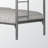 Mora Metal Twin Size Bunk Bed in Silver Finish, 59.30'' H X 77.80'' W X 41.48" L