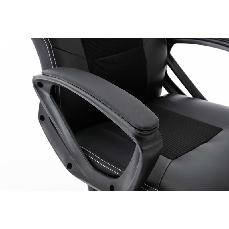 Fauteuil de jeu PC et de course, Noir