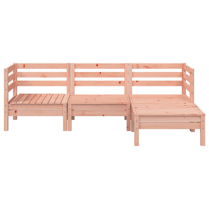 Liesl 190.5cm Wide Wood Patio Sofa, Brown