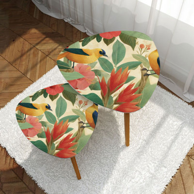 Ensemble de 2 tables basses gigognes Triangle Nest