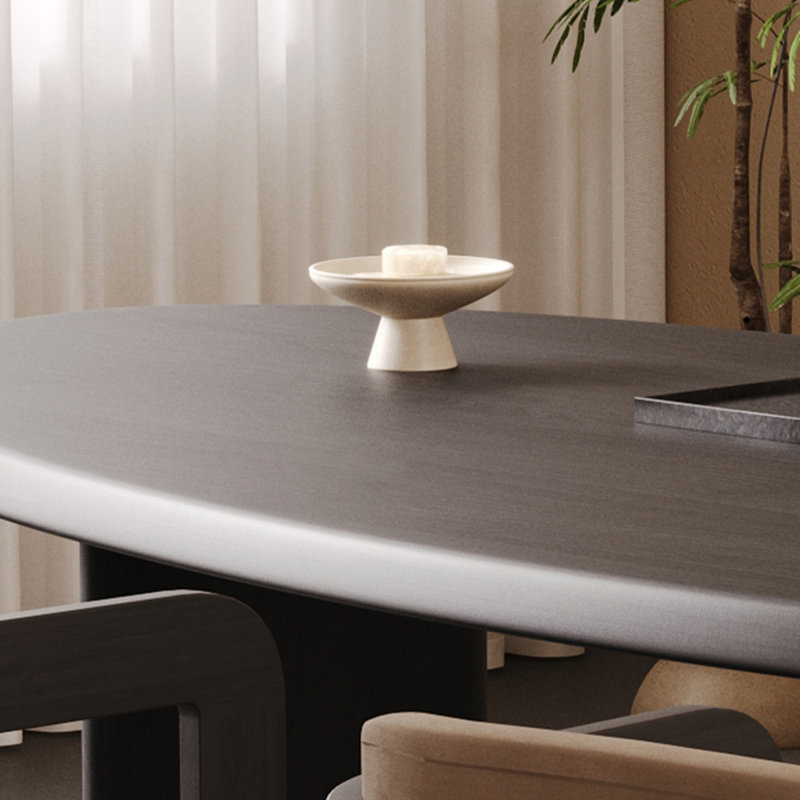 Table de salle à manger Free, H 29,53 po x L 78,74 po x l 35,43 po, Noir, noir, noir, noir