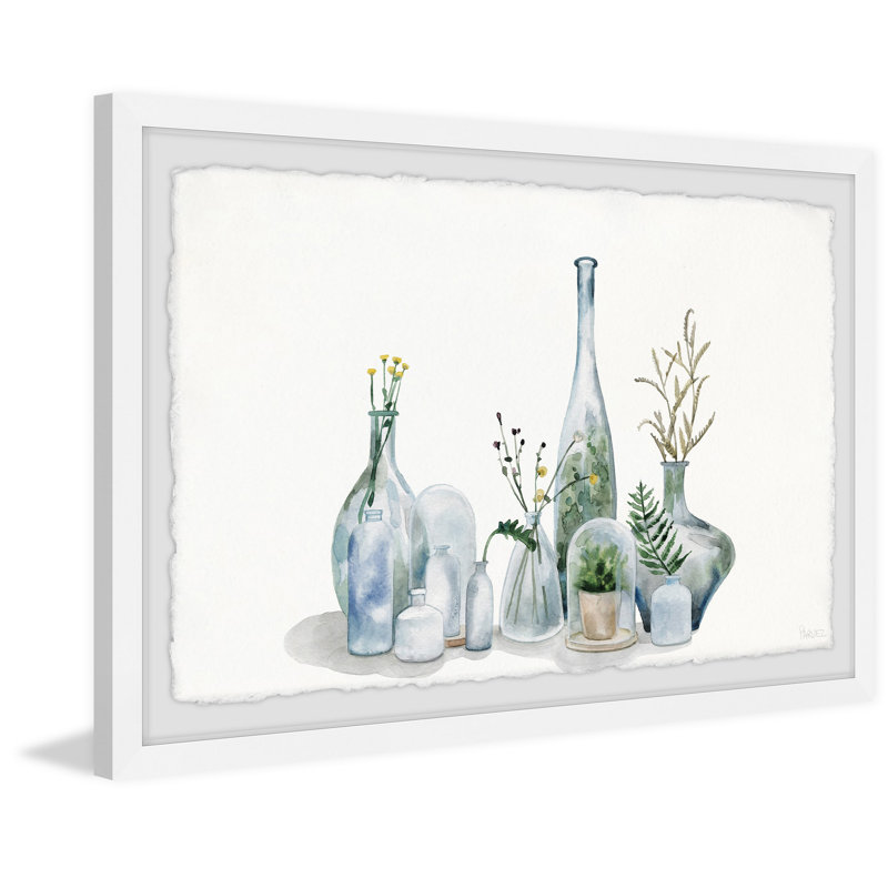 Framed 12x8 White and Blue Canvas Print for Kids