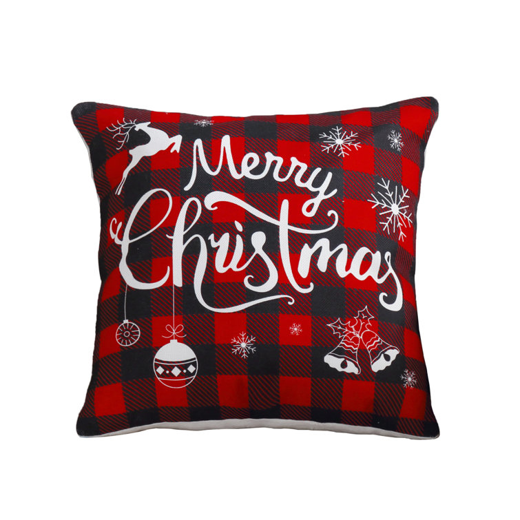 The Holiday Aisle® Dettle Plaid Polyester Pillow Cover & Reviews