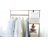 Freestanding Bamboo Clothes Garment Rack