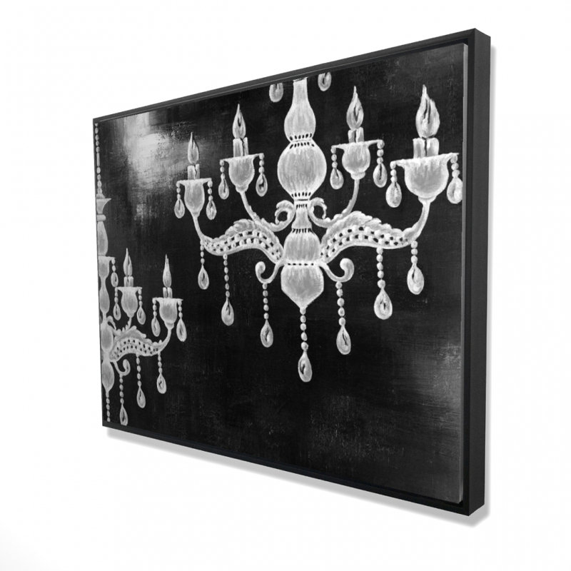 «White Chandeliers», reproduction sur toile