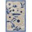 Tapis intérieur / extérieur bleu / gris Alayia-824190211