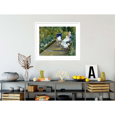 «Children in a Garden (The Nurse)» par Mary Cassatt, impression giclée encadrée