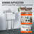 VEVOR 18'' L x 15'' W Silver Free Standing Service Sink with Faucet