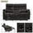 68.9'' Power Reclining Loveseat With Heat, Massage, And Center Console – Soft Pillow Top Arms-879896282